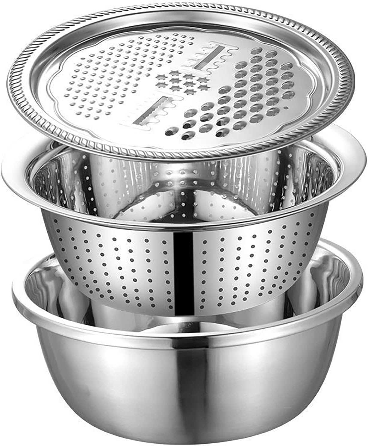 3 In 1 Vegetable Cutter with Drain Basket